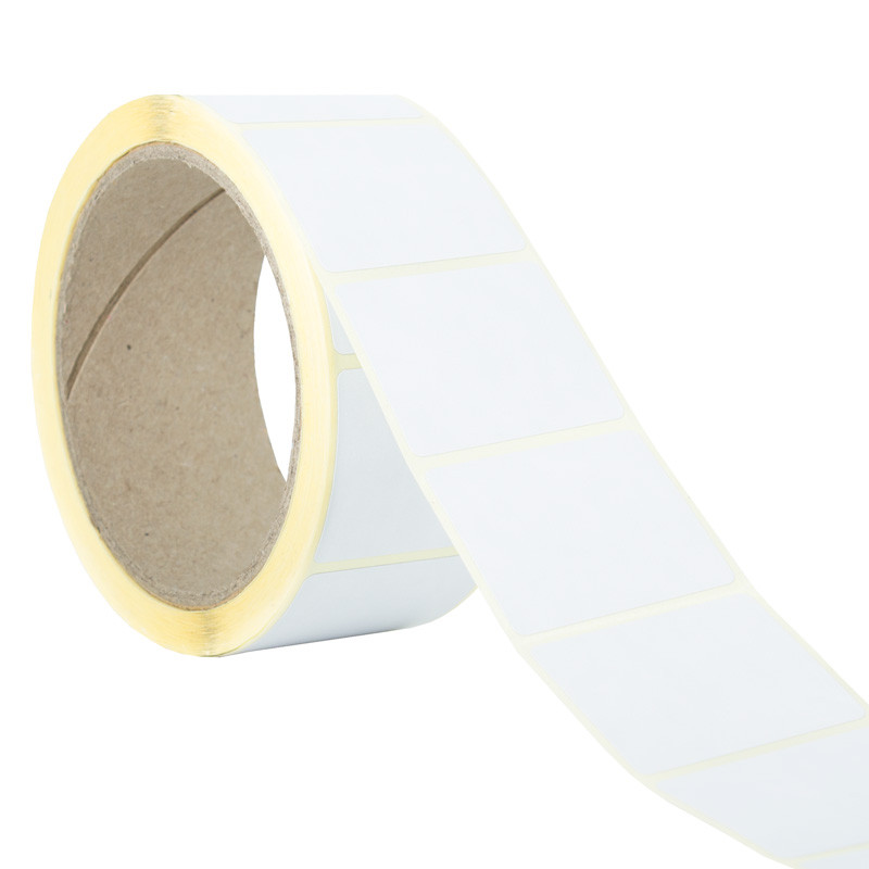 Etykiety termiczne opaque 40x35mm 76mm białe