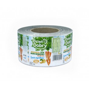 Etykiety samoprzylepne zadrukowane w CMYK 50x50mm półbłysk