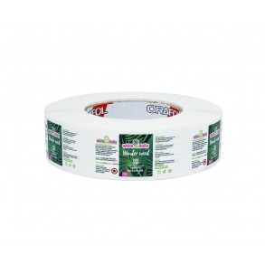 Etykiety samoprzylepne zadrukowane w CMYK 50x50mm półbłysk