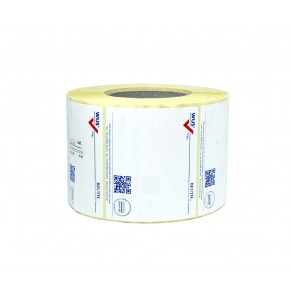 Etykiety samoprzylepne zadrukowane w CMYK 50x50mm półbłysk