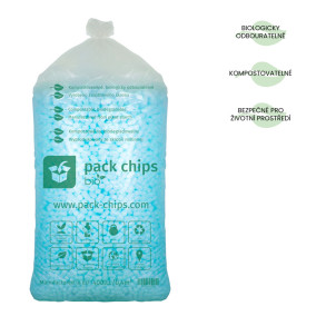 Wypełniacz ekologiczny Pack Chips Bio 400 litrów niebieski
