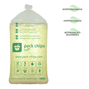 Wypełniacz eko skrobiowy Pack Chips Bio 400l żółty