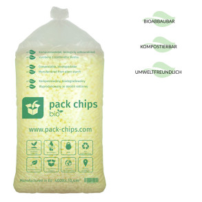 Wypełniacz eko skrobiowy Pack Chips Bio 400l żółty