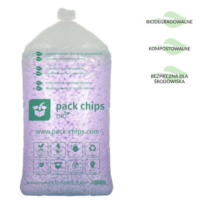 Wypełniacz eko skrobiowy Pack Chips Bio 400l lawendowy
