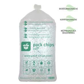 Wypełniacz eko skrobiowy Pack Chips Bio 400l popielaty