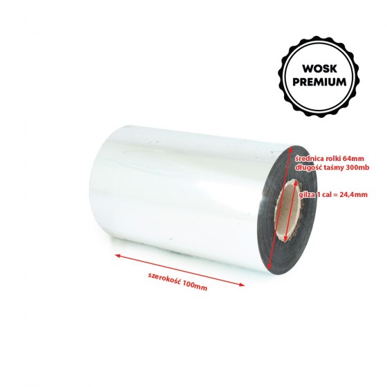 Kalka woskowa premium 100mm x 300mb 1cal OUT Kalka woskowa premium 100mm x 300mb 1cal OUT