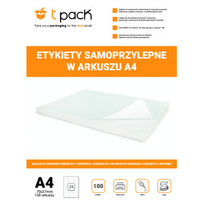 Etykiety samoprzylepne A4 TNT 70x37mm 2400 sztuk