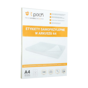 Etykiety samoprzylepne A4 TNT 105x74 mm 800 sztuk