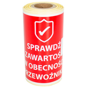 Sprawdź zawartość w obecności przewoźnika