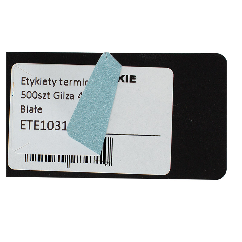 Etykiety termiczne opaque 40x25mm 500szt 19mm białe