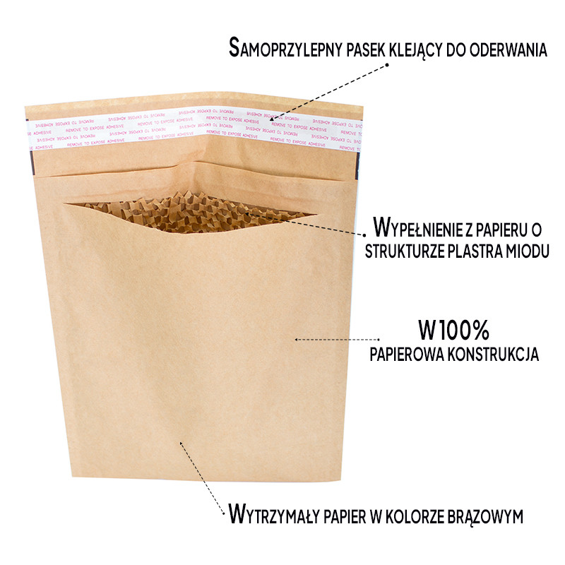 Koperty bąbelkowe papierowe Pack-Pocket R2 E15 236x279