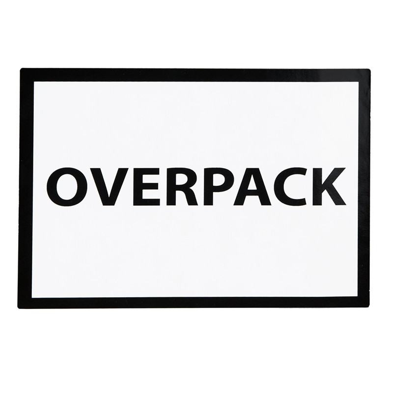 "Overpack" Etykieta ostrzegawcza 100x70mm 250szt 40mm