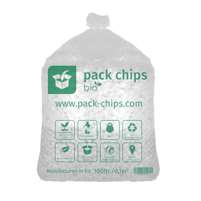Wypełniacz ekologiczny Pack Chips Bio 100 litrów biały