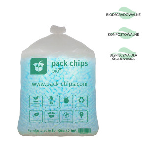 Wypełniacz ekologiczny Pack Chips Bio 100 litrów niebieski