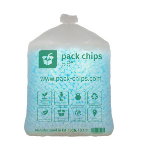 Wypełniacz ekologiczny Pack Chips Bio 100 litrów niebieski