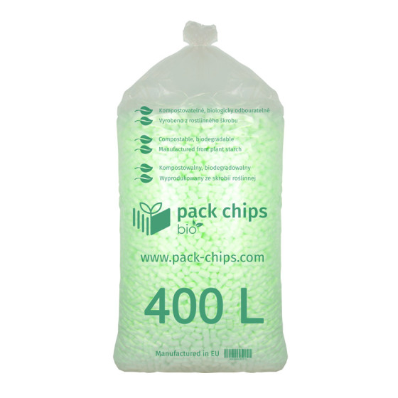 Wypełniacz ekologiczny Chrupack Pack Chips Bio 400 litrów zielony