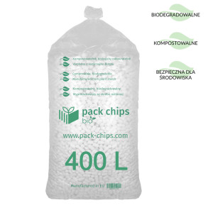 Wypełniacz ekologiczny Pack Chips Bio 400 litrów biały