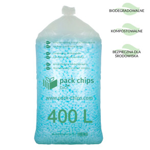 Wypełniacz ekologiczny Pack Chips Bio 400 litrów niebieski