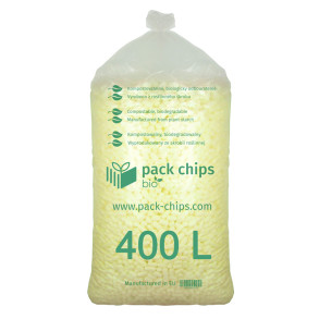 Wypełniacz ekologiczny Pack Chips Bio 400 litrów żółty