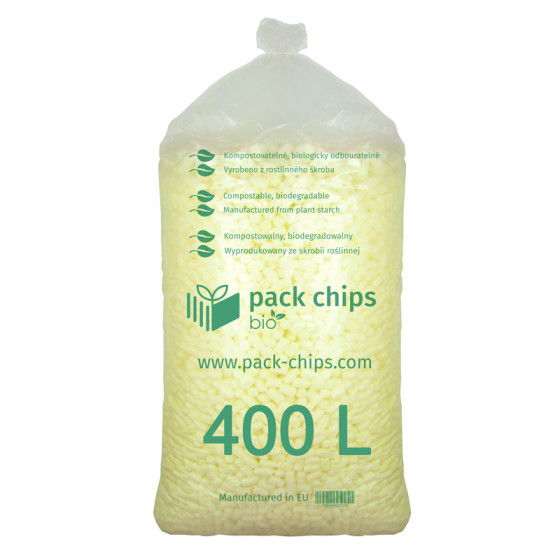 Wypełniacz ekologiczny Pack Chips Bio 400 litrów żółty
