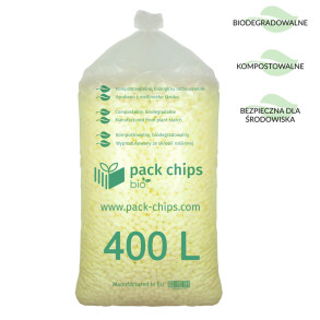 Wypełniacz ekologiczny Pack Chips Bio 400 litrów żółty