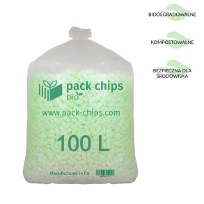 Wypełniacz ekologiczny Pack Chips Bio 100 litrów zielony