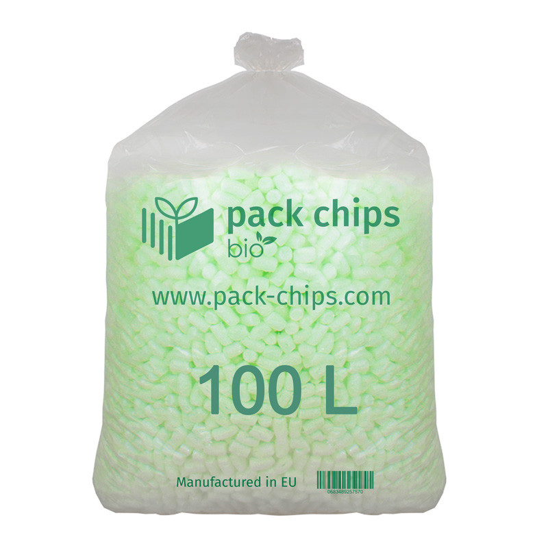 Wypełniacz ekologiczny Chrupack Pack Chips Bio 100 litrów zielony