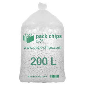 Wypełniacz ekologiczny Pack Chips Bio 200 litrów biały