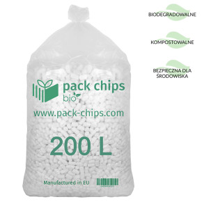 Wypełniacz ekologiczny Pack Chips Bio 200 litrów biały