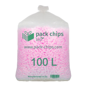 Wypełniacz ekologiczny Pack Chips Bio 100 litrów różowy