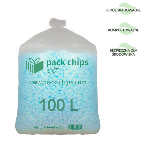 Wypełniacz ekologiczny Pack Chips Bio 100 litrów niebieski