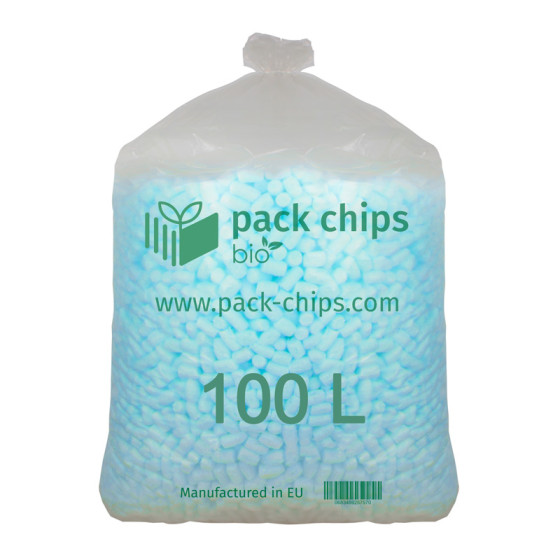 Wypełniacz ekologiczny Chrupack Pack Chips Bio 100 litrów niebieski