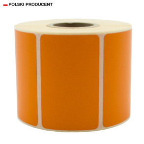 Etykiety termiczne opaque 40x25mm 500szt 19mm Pomarańczowe