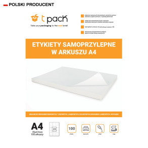 Etykiety samoprzylepne A4 TNT 70x37mm 2400 sztuk