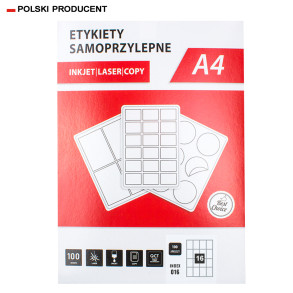 Etykiety A4 52x74mm 1600szt