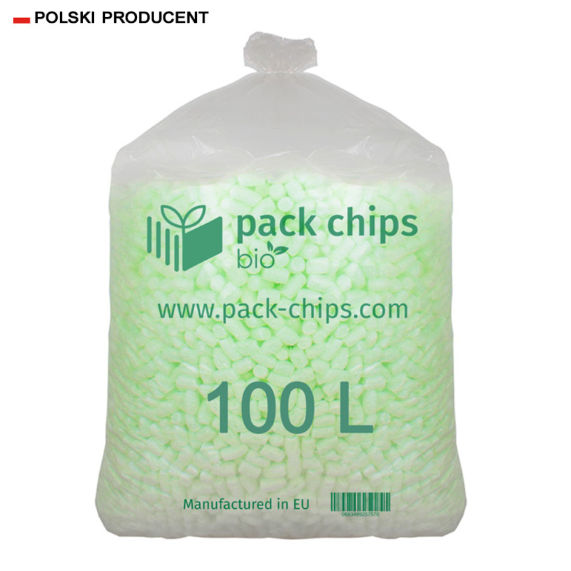 Wypełniacz ekologiczny Chrupack Pack Chips Bio 100 litrów zielony