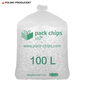 Wypełniacz ekologiczny Pack Chips Bio 100 litrów biały