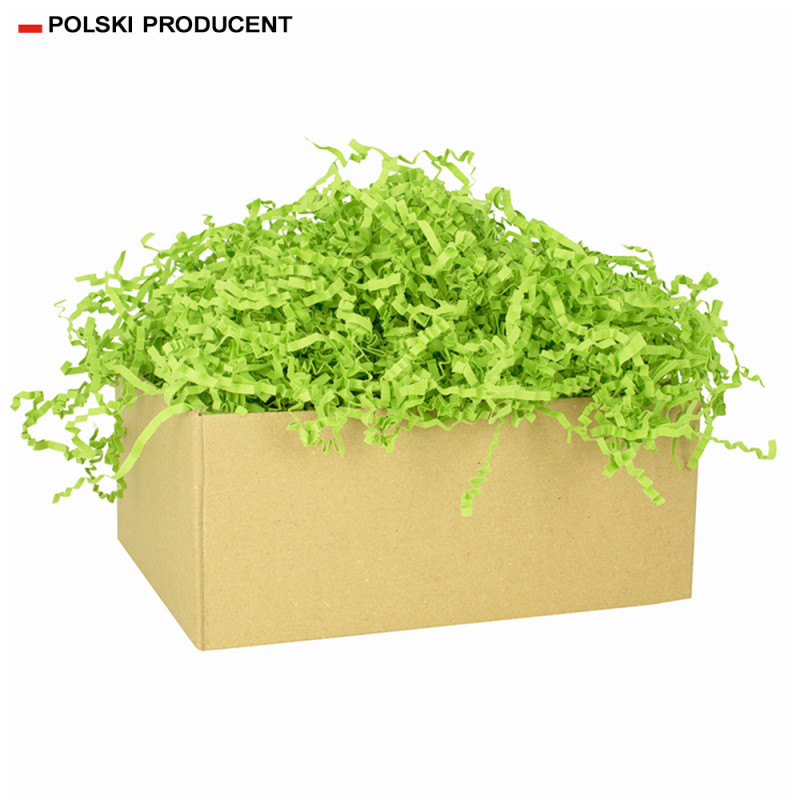 Wiórki papierowe basic 4mm 1kg Jasnozielone