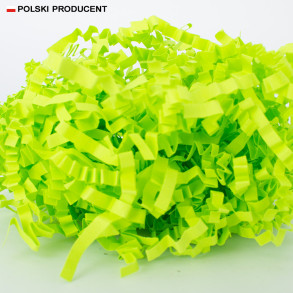 Wiórki papierowe Zielone Neon Premium 3,5mm 1kg