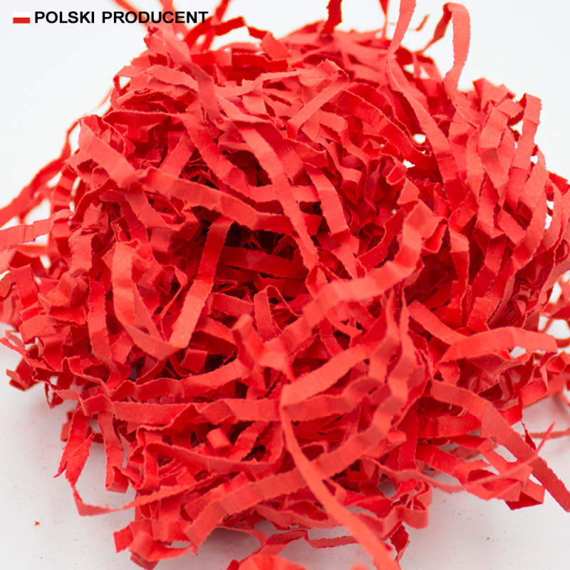 Wiórki papierowe Czerwone Premium 3,5mm 1kg