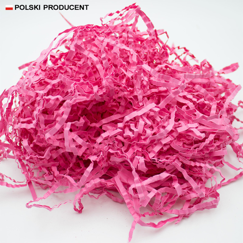 Wiórki papierowe basic 4mm 1kg Różowe