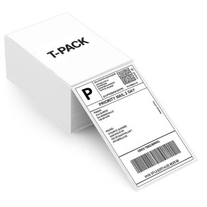 Etykiety termiczne 103x150 1000szt Leporello Białe