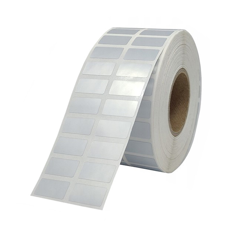 Etykiety Poliestrowe 20x10mm 1000szt Srebrny Połysk