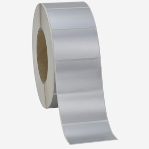 Etykiety Poliestrowe 50x30mm 1000szt Srebrny Mat