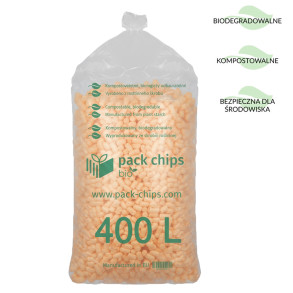 Wypełniacz ekologiczny Pack Chips Bio 400 litrów pomarańczowy