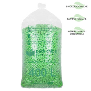 Wypełniacz ekologiczny Pack Chips Bio 400 litrów Leśna zieleń