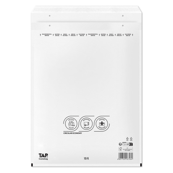 Koperty bąbelkowe Powietrzna koperta ochronna 10/K EKO TAP 370x480mm białe 100szt Koperty bąbelkowe Powietrzna koperta ochronna 10/K EKO TAP 370x480mm białe 100szt