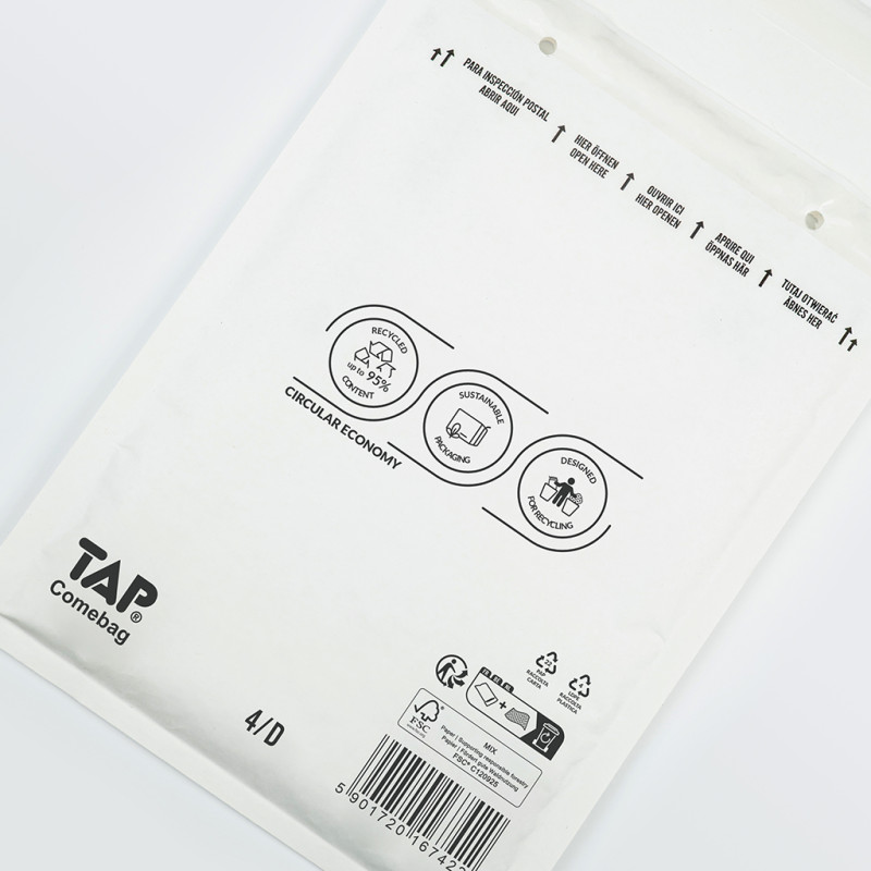 Koperty bąbelkowe Powietrzna koperta ochronna 4/D EKO TAP 200x275mm białe 100szt