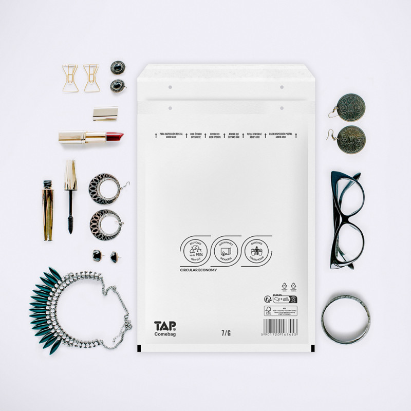 Koperty bąbelkowe Powietrzna koperta ochronna 7/G EKO TAP 250x350mm białe 100szt