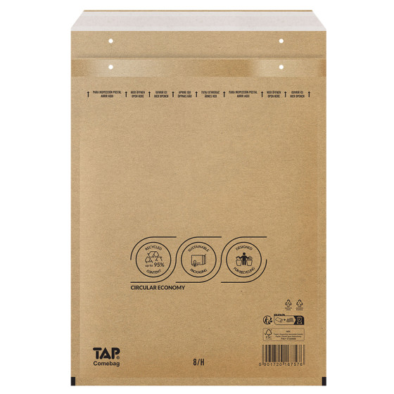 Koperty bąbelkowe Powietrzna koperta ochronna 8/H EKO TAP 290x370mm brąz 100szt